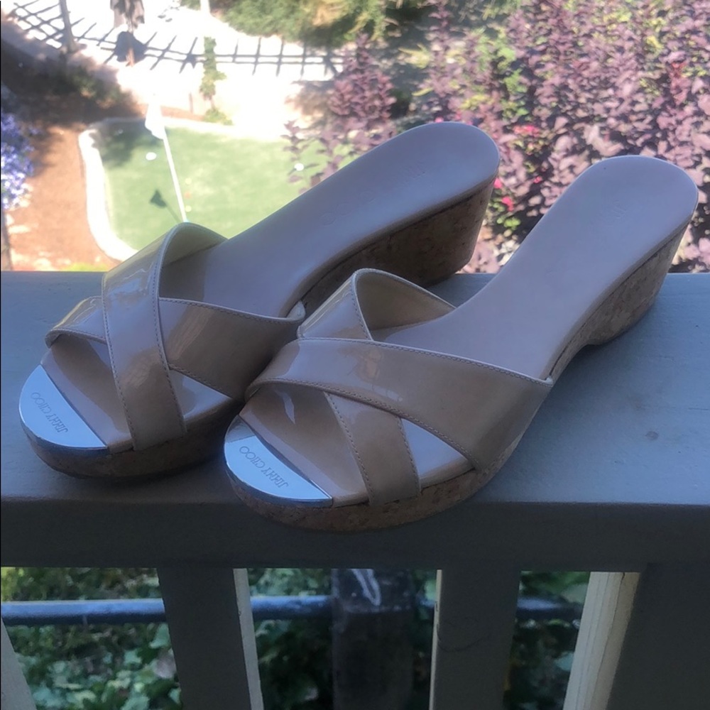 Jimmy Choo cork platform sandal 36.5